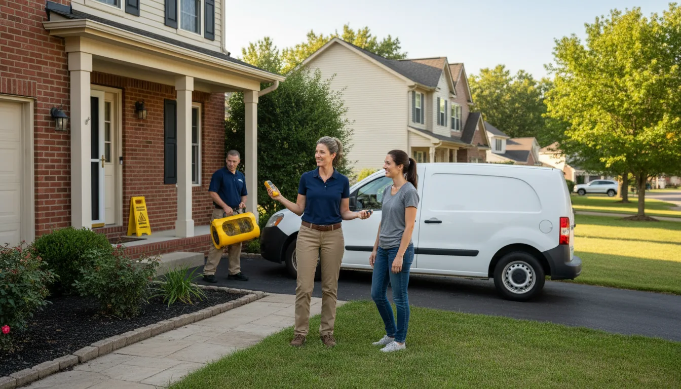 Residential water damage restoration in Coushatta, LA